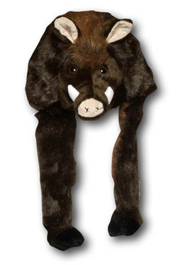 Plüsch Mütze Wildschwein